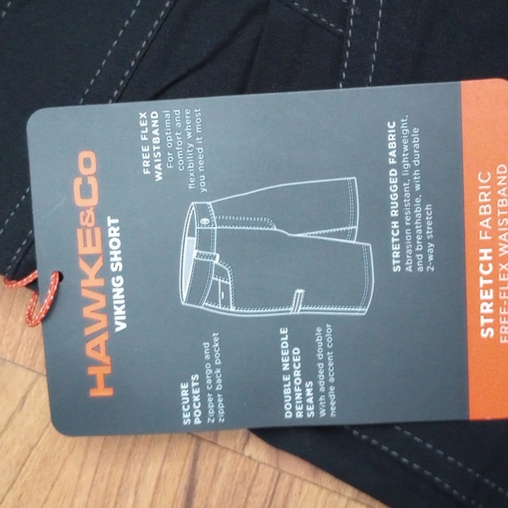 Hawke & Co Black Men's Shorts 36W NWT - Picture 3 of 4